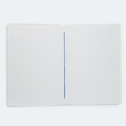 Notizbuch - Blanko - Blau-Gold A