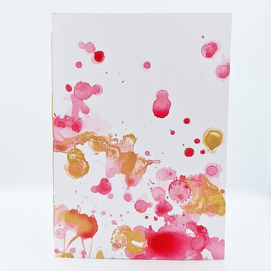 Notizbuch - Blanko - Rot-Gold C