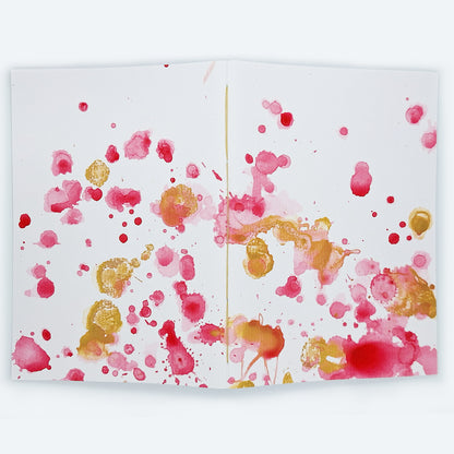 Notizbuch - Blanko - Rot-Gold C