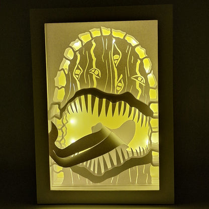 Paper Cut LED Lampe - "THE Door"
