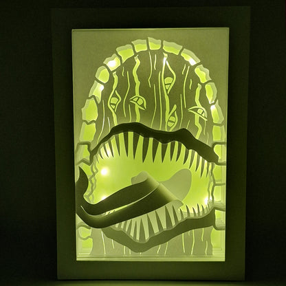 Paper Cut LED Lampe - "THE Door"